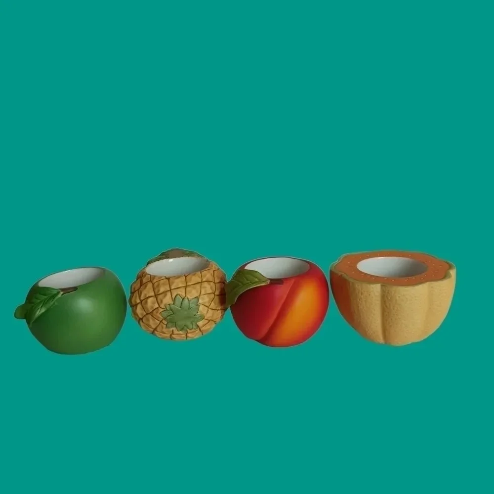 Party lite fruit candle holder set of 4